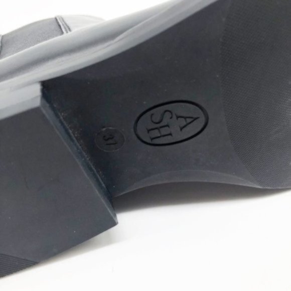 ASH Wino Black Leather Studded Chelsea Boot 37 - Picture 7 of 8